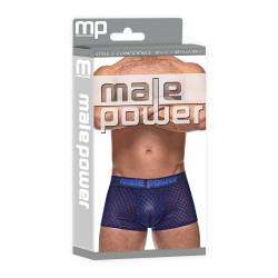 male power Boxer DIAMOND MESH Bleu